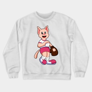 Cat Baseball Baseball glove Crewneck Sweatshirt